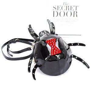 BNWT Iconic Spider Patent Faux Leather Crossbody Novelty Bag